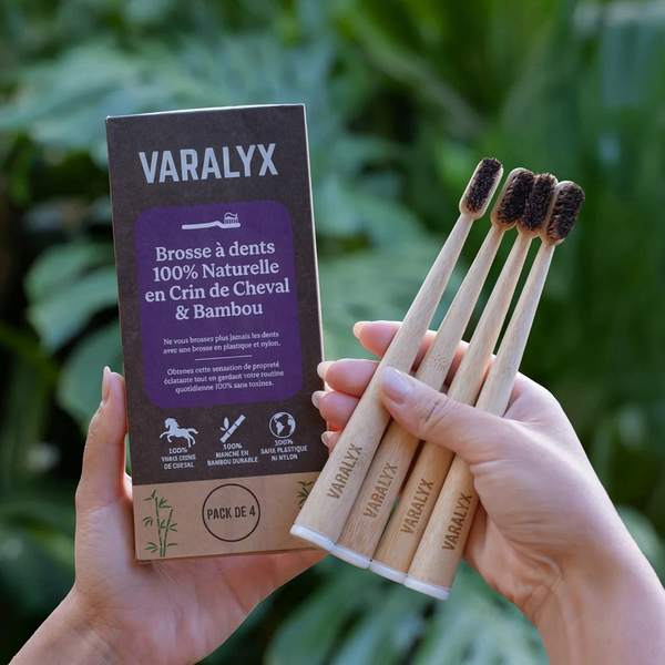 Brosse à dents en crin de cheval naturelle | VARALYX