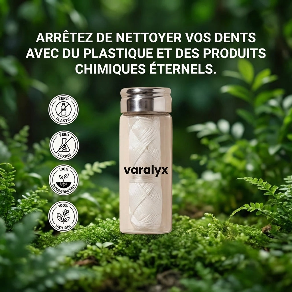Fil dentaire en soie naturelle biodégradable VARALYX