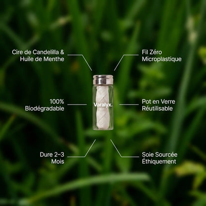 Fil dentaire en soie naturelle biodégradable VARALYX